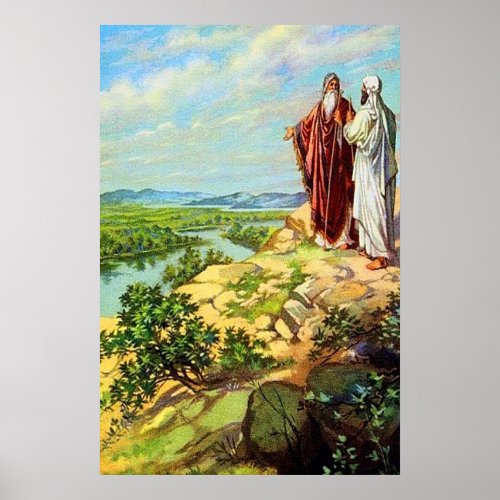 Genesis 13 Abram and Lot Separate poster