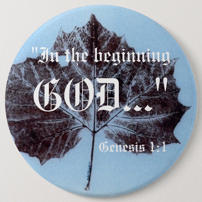 Genesis 1:1 Button (Front)