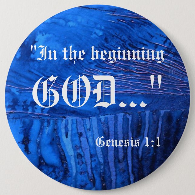 Genesis 1:1 Button (Front)