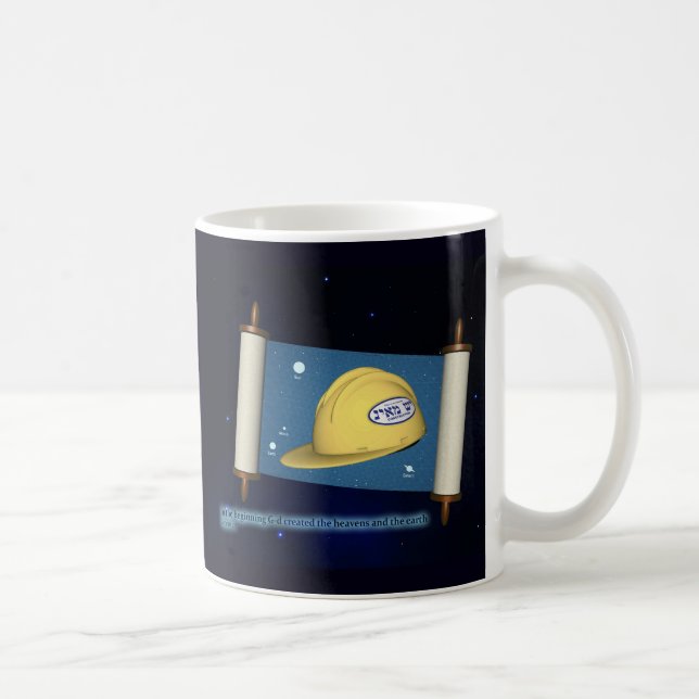 Genesis 1:1 - Construction Coffee Mug (Right)