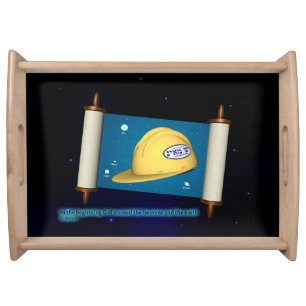 Genesis 1:1 - Construction Serving Tray