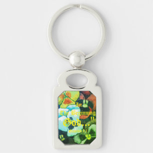 Genesis 1:1 In the beginning God..."Bible truth K Keychain