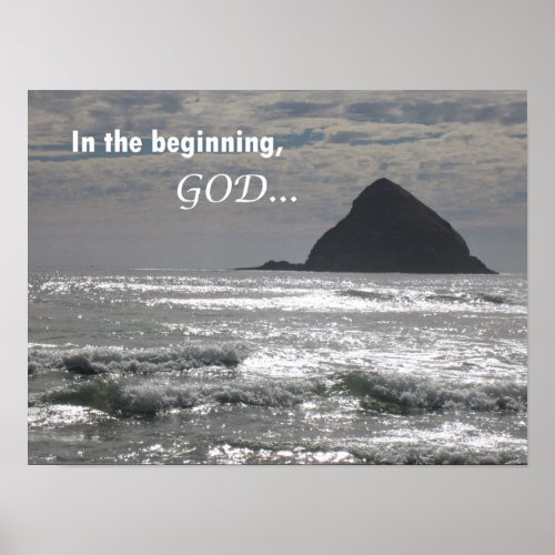 Genesis 11  In the beginning God Poster