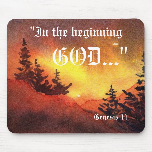Genesis 1:1 Mousepad (Front)