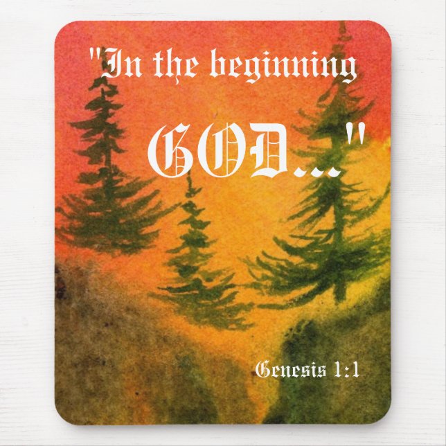 Genesis 1:1 Mousepad (Front)