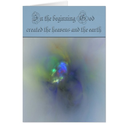 Genesis 1 In the beginning God created the heavens Cards (Front)