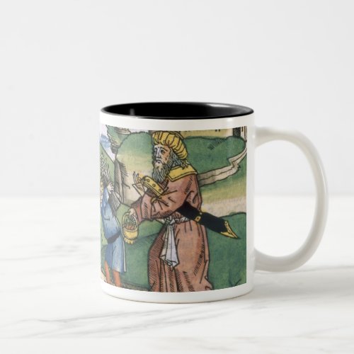 Genesis 21 1_14 Abrahams offering up of Isaac fr Two_Tone Coffee Mug