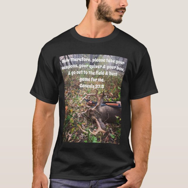 Genesis 27:3 Deer t-shirt (Front)