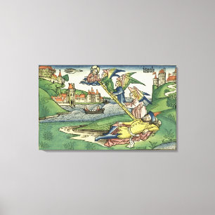 Genesis 28 10 Jacob's Ladder, from the 'Nuremberg Canvas Print