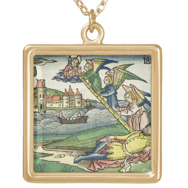 Genesis 28 10 Jacob's Ladder, from the 'Nuremberg Gold Plated Necklace (Front)