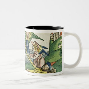 Genesis 28 10 Jacob's Ladder, from the 'Nuremberg Two-Tone Coffee Mug