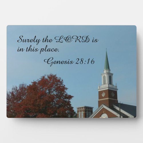 Genesis 2816 Surely the Lord is in this place Plaque