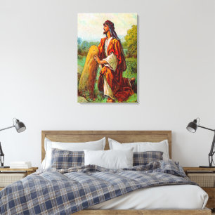 Genesis 28 Jacob Has a Dream from God Canvas Print