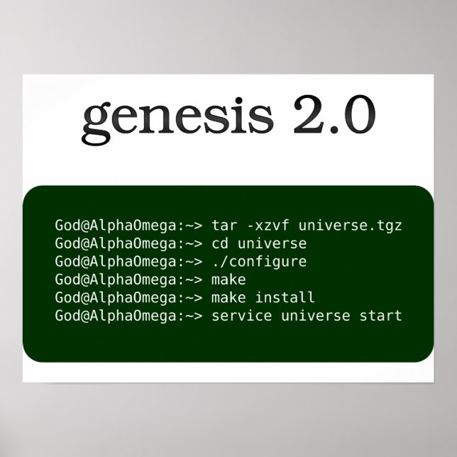 genesis 2.0 poster (Front)