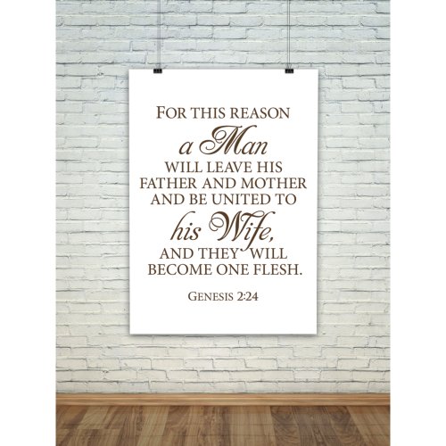Genesis 224 Bible Love Quote Wedding Poster