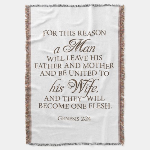 Genesis 224 Love Quote Wedding Blanket