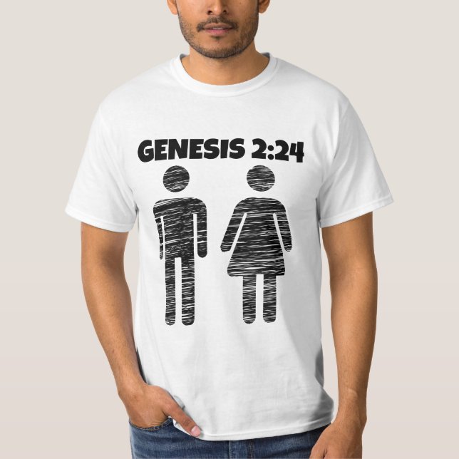 GENESIS 2:24 MARRIAGE T-SHIRTS (Front)
