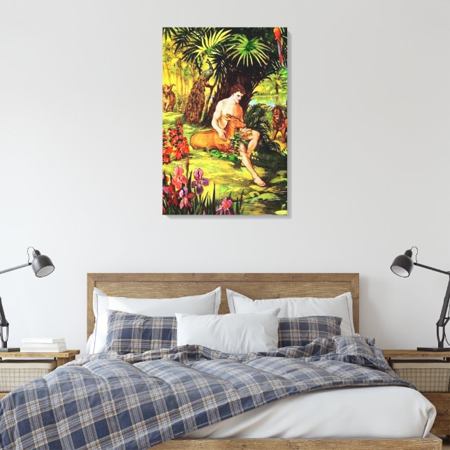 Genesis 2 God Makes the First Man Canvas (Insitu(Bedroom))