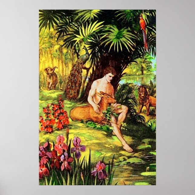 Genesis 2 God Makes the First Man Poster (Front)