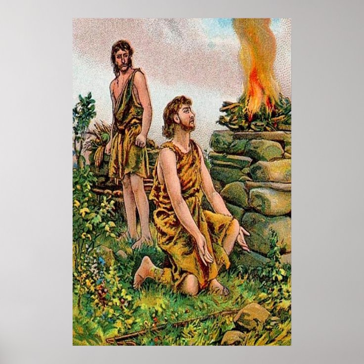 Genesis 4 Cain And Abel Poster Zazzle