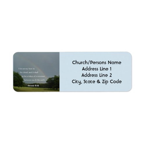 Genesis 913 Rainbow Return Address Labels