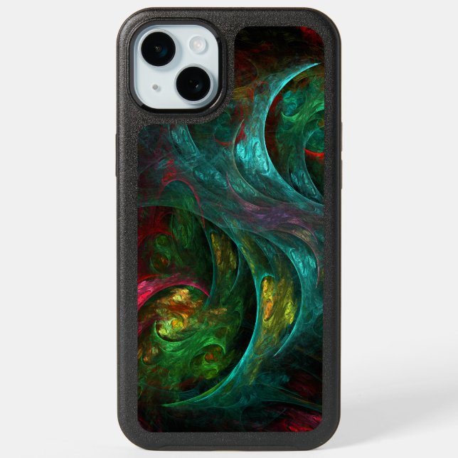 Genesis Abstract Art iPhone 15 Plus Case (Back)
