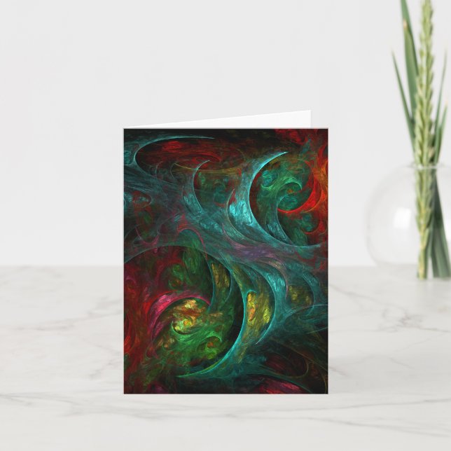 Genesis Abstract Art Note Card (Front)