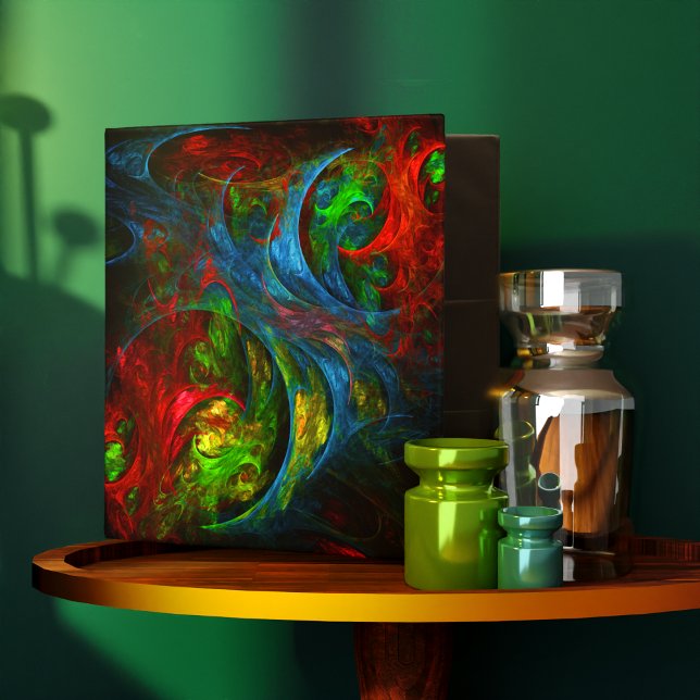 Genesis Blue Abstract Art Binder (Genesis Blue Abstract Art Binder)