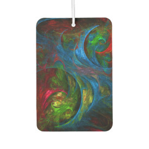 Genesis Blue Abstract Art Car Air Freshener