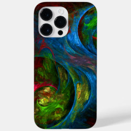 Genesis Blue Abstract Art Case-Mate iPhone 14 Pro Max Case