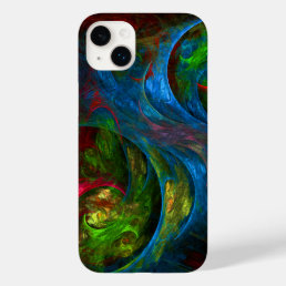 Genesis Blue Abstract Art Case-Mate iPhone 14 Plus Case