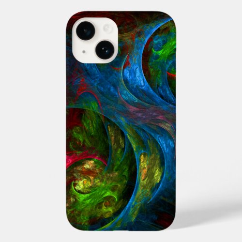 Genesis Blue Abstract Art Case_Mate iPhone 14 Case