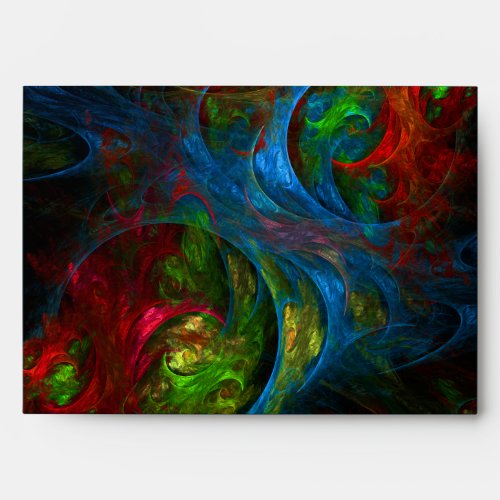 Genesis Blue Abstract Art Envelope