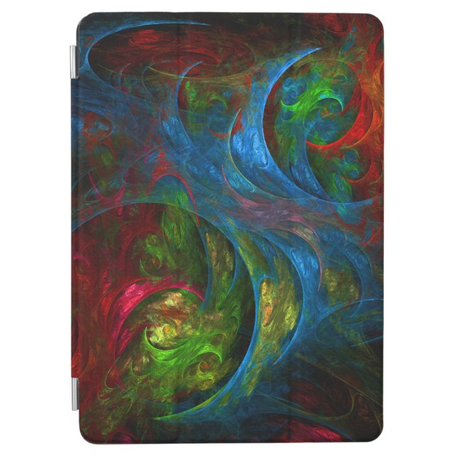 Genesis Blue Abstract Art iPad Air Cover (Front)