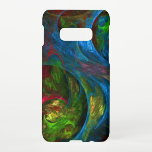 Genesis Blue Abstract Art Matte Samsung Galaxy S10E Case
