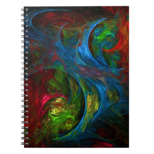 Genesis Blue Abstract Art Notebook
