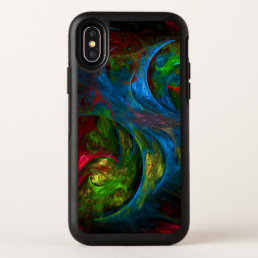 Genesis Blue Abstract Art OtterBox Symmetry iPhone X Case