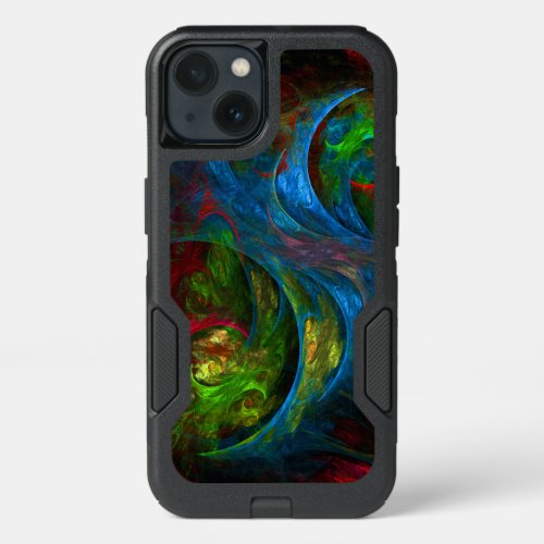 Genesis Blue Abstract Art iPhone 13 Case