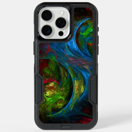 Genesis Blue Abstract Art iPhone 15 Pro Max Case