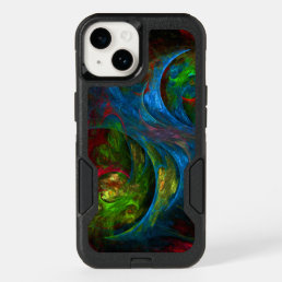 Genesis Blue Abstract Art OtterBox iPhone 14 Case