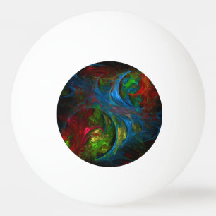 Genesis Blue Abstract Art Ping-Pong Ball