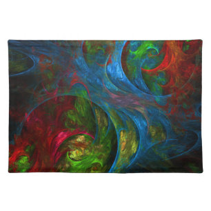 Genesis Blue Abstract Art Placemat
