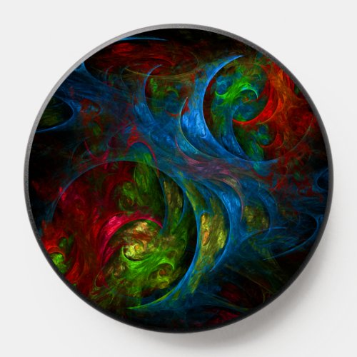 Genesis Blue Abstract Art PopSocket