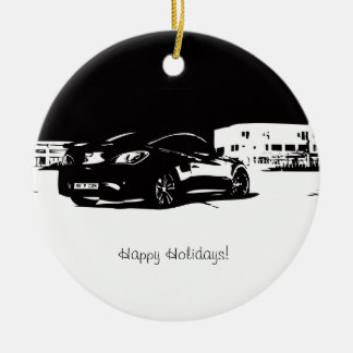 Genesis Coupe Rear View Ceramic Ornament