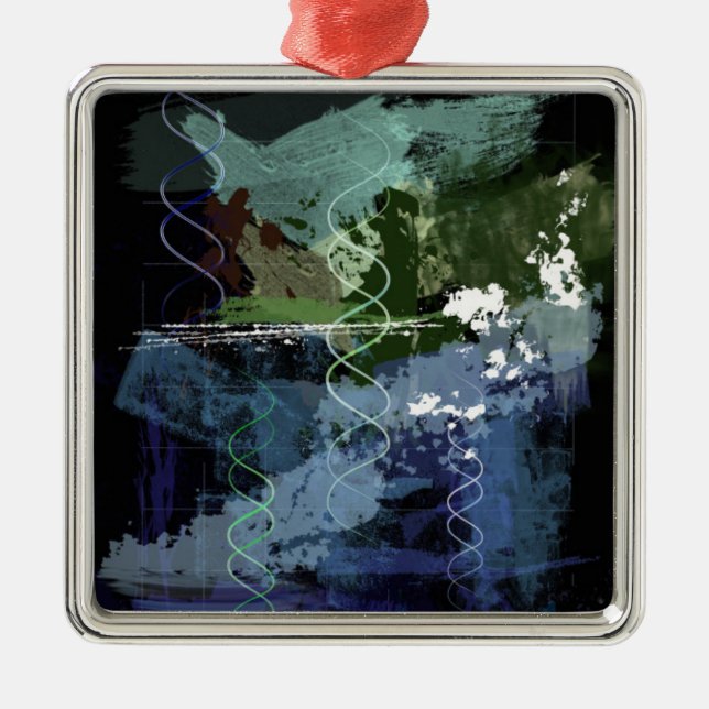 Genesis Day 5: Creatures Metal Ornament (Front)