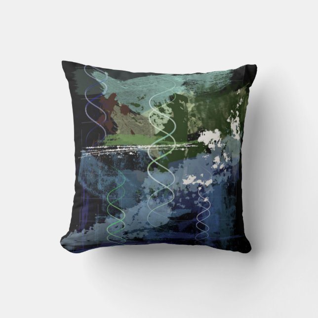Genesis Day 5: Creatures Throw Pillow (Front)