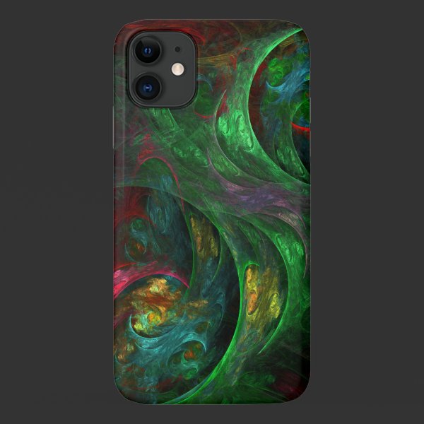 Genesis Green Abstract Art Case-Mate iPhone Case