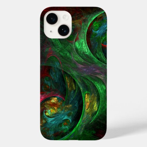Genesis Green Abstract Art Case_Mate iPhone 14 Case