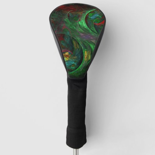 Genesis Green Abstract Art Golf Head Cover