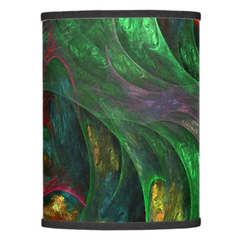 Genesis Green Abstract Art Lamp Shade